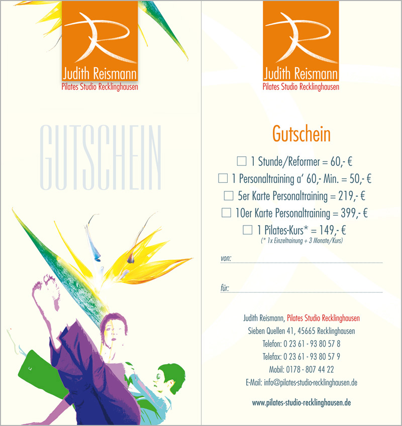 Gutschein Pilates Studio Recklinghausen
